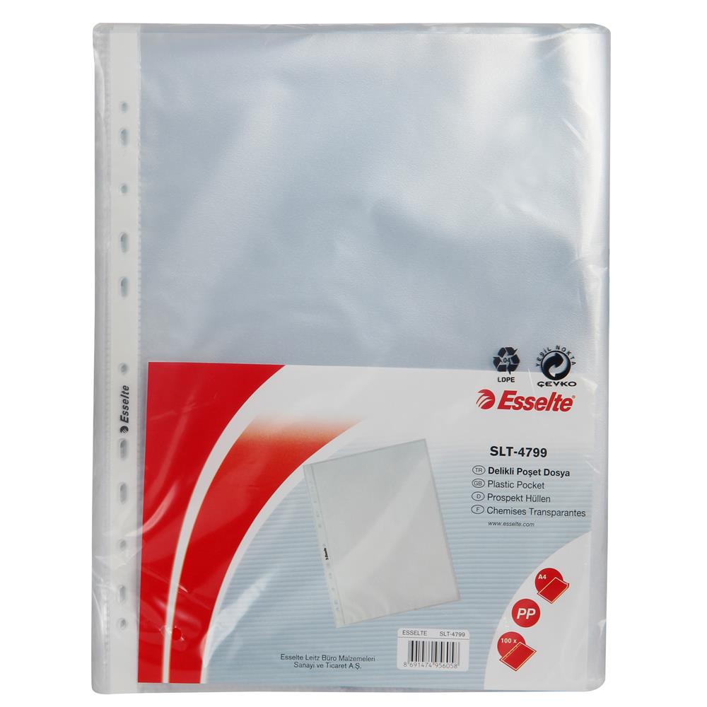 Esselte A4 Poşet Dosya 100'lü 4799