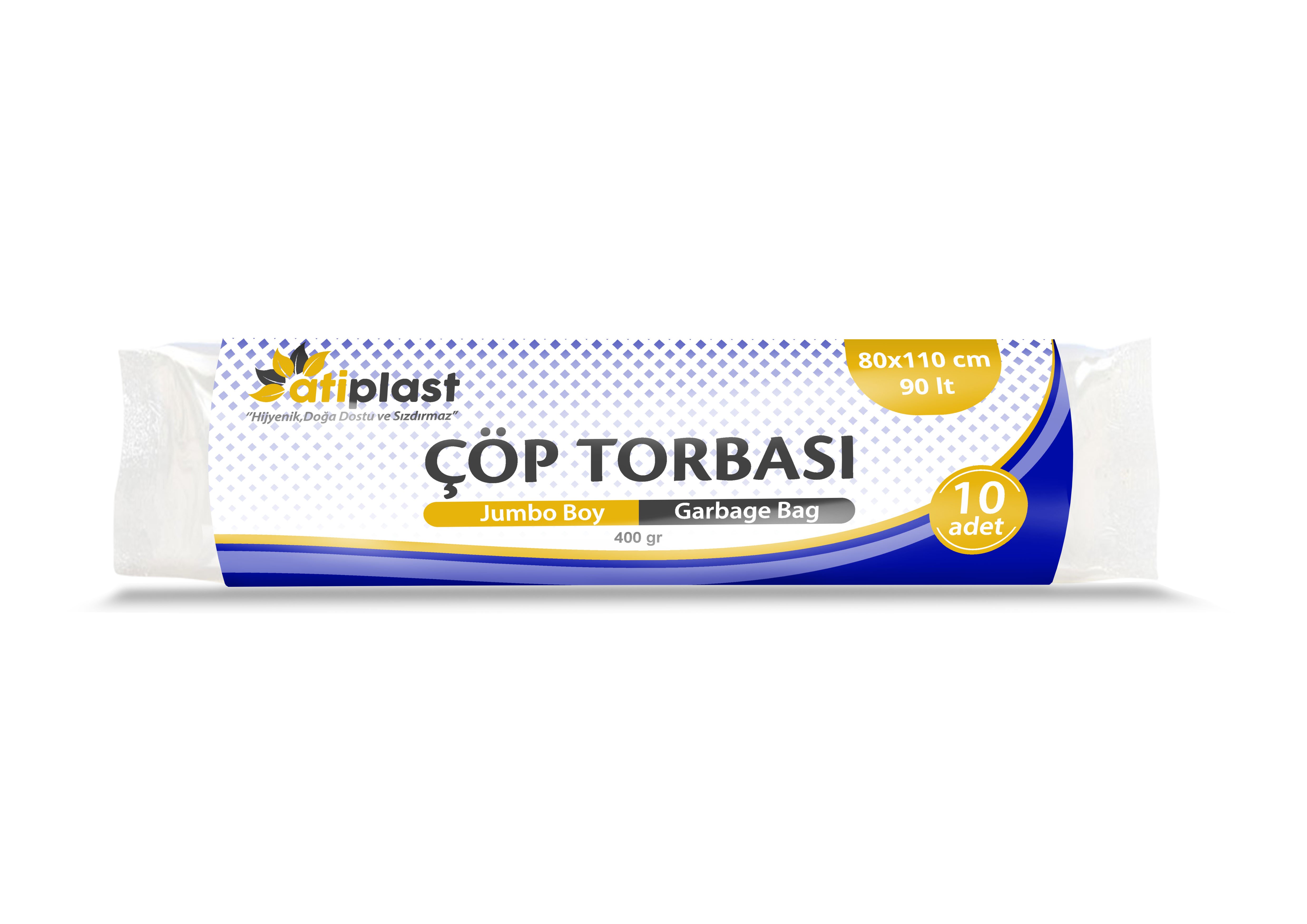 Atiplast Endüstriyel Jumbo Boy Çöp Torbası 80x110 400 Gr