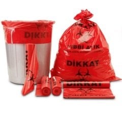 Atiplast Tıbbi Atık Baskılı Jumbo Boy Çöp Poşeti 80x110 800 Gr