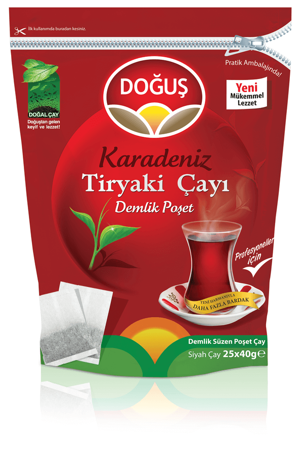 Doğuş Karadeniz Tiryaki Demlik Poşet Çay 40 Gr 25 Adet