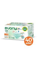 Evony Elastik Kulaklı Cerrahi Maske Tekli Paketlerde 40'lı