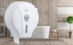 Vialli Mini Jumbo Tuvalet Kağıdı Dispenseri Beyaz MJ1
