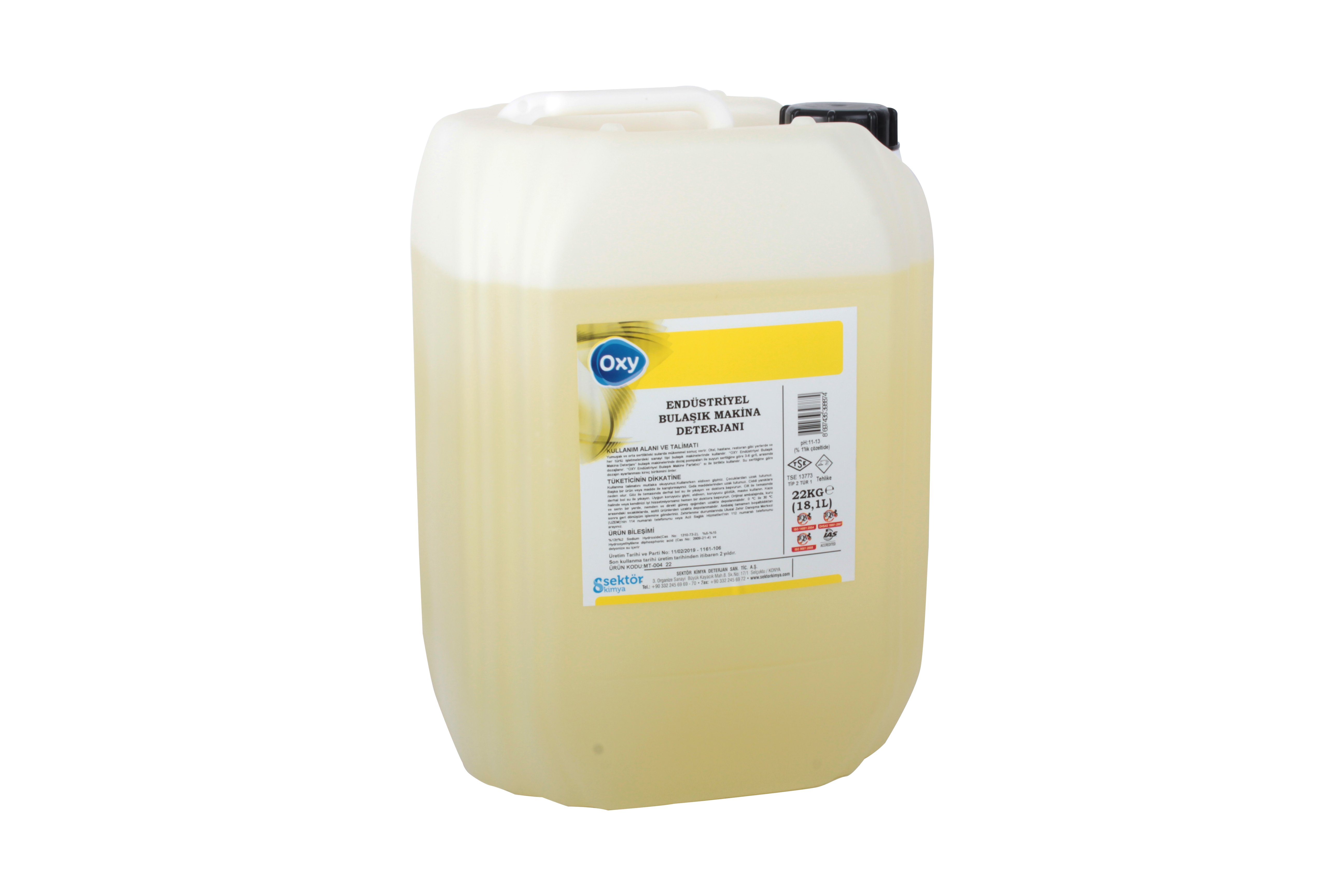 Oxy End. Bulaşık Makine Deterjanı 22 Kg